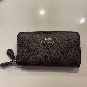 Coach Zip Around Mini Wallet
